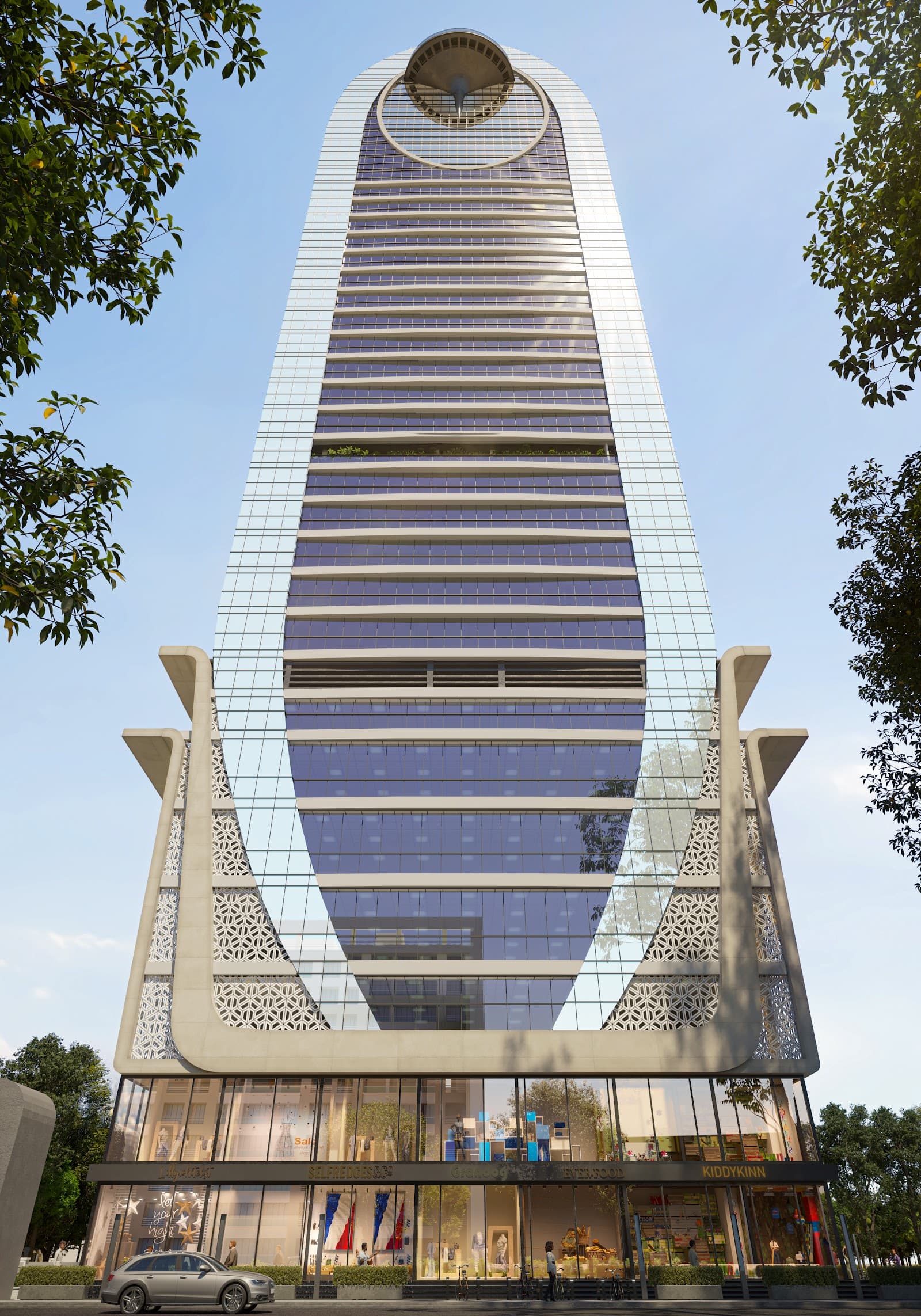Blanca Ekaiva — iconic curved glass tower at Turbhe, Navi Mumbai
